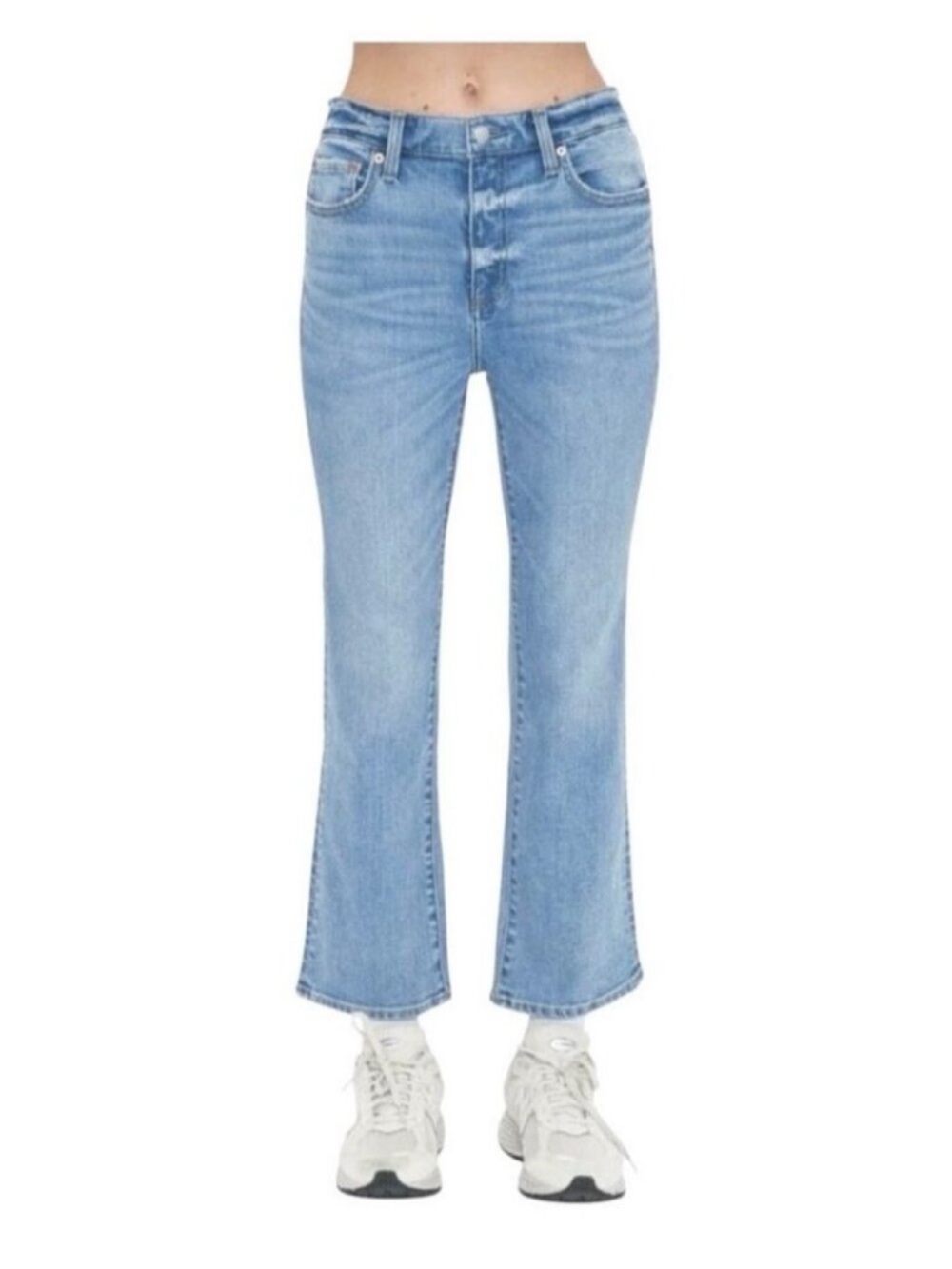 Pistola Lennon High Rise Crop Boot Blue size 28 revolve Anthropologie